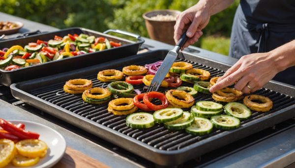 Préparer des légumes croquants à la plancha